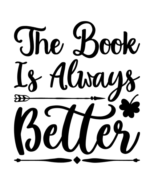 The book is always better-01 (2) Poster Canvas Movie Film Print A0 A1 A2 A3 A4 A