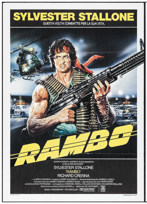Rambo 5 Poster Canvas Movie Film Print A0 A1 A2 A3 A4 A5 A6 Art Wall Decoration