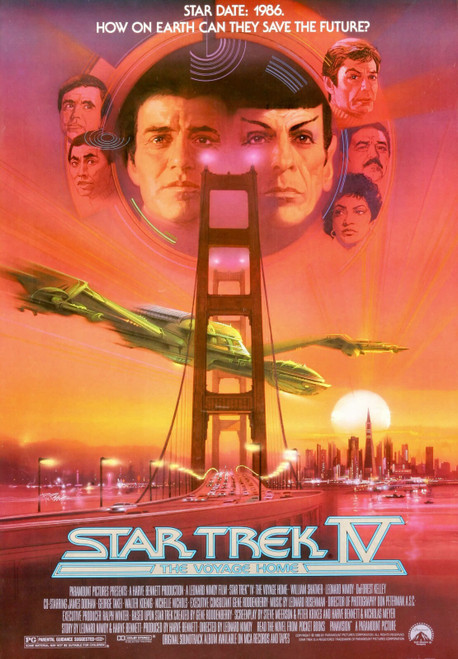 Star Trek IV The Voyage Home 5 Poster Canvas Movie Film Print A0 A1 A2 A3 A4 A5