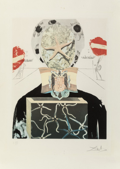 Salvador Dali (1904-1989). Surrealist King, from Memories of Surrealism, 1971 Po