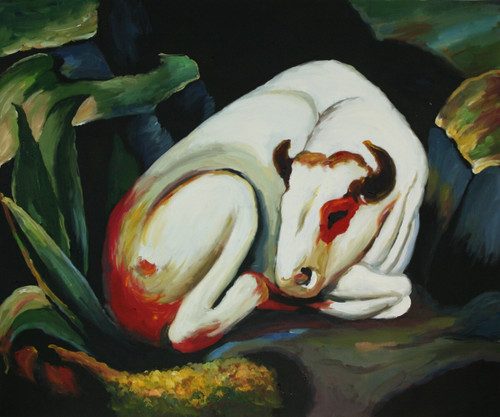 Franz Marc - The Bull Poster Canvas Movie Film Print A0 A1 A2 A3 A4 A5 A6 Art Wa