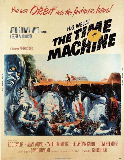 The Time Machine- US- 1960 Poster Canvas Movie Film Print A0 A1 A2 A3 A4 A5 A6 A