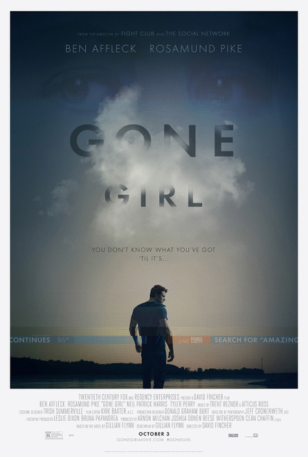 Gone Girl (2014)_2 Movie Film Poster Canvas iconic design