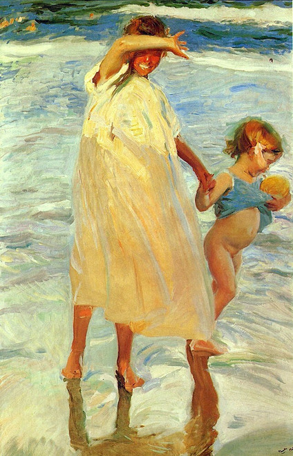 Sorolla_Joaquin_Las_Dos_Hermanas Poster Canvas Movie Film Print A0 A1 A2 A3 A4 A