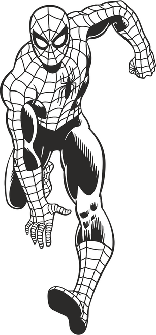 Spideman black & white4 (2) Poster Canvas Movie Film Print A0 A1 A2 A3 A4 A5 A6