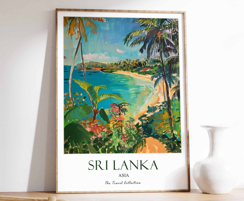 16_Sri Lanka Print, Sri Lanka Travel Poster, Middle East Travel Print, Islamic D