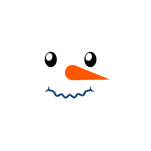 Snowman-Face_1 Poster Canvas Movie Film Print A0 A1 A2 A3 A4 A5 A6 Art Wall Deco