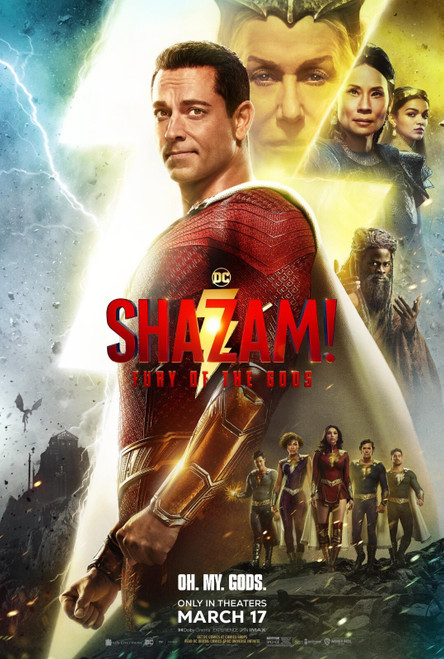 Shazam! Fury of the Gods (2023)_3 Poster Canvas Movie Film Print A0 A1 A2 A3 A4