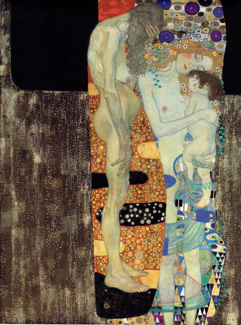 The Three Ages of Woman-Klimt 1905 Poster Canvas Movie Film Print A0 A1 A2 A3 A4