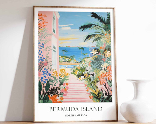 7_Bermuda Poster, Caribbean Poster, Bermuda Travel, Bermuda Vacation, Bermuda Ge