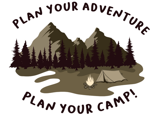 Plan Your Adventure Plan Your Camp Poster Canvas Movie Film Print A0 A1 A2 A3 A4