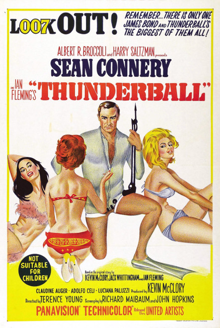 ThunderBall6 Poster Canvas Movie Film Print A0 A1 A2 A3 A4 A5 A6 Art Wall Decora