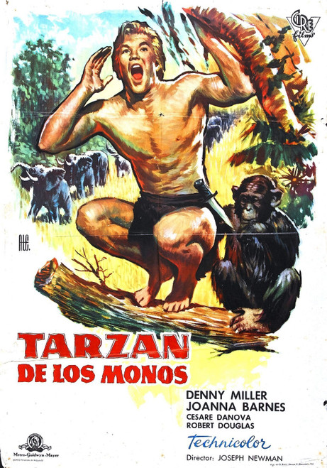 Tarzan Ape Man 1959 05 Poster Canvas Movie Film Print A0 A1 A2 A3 A4 A5 A6 Art W