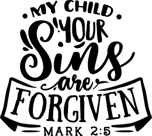 My child your sins are forgiven Poster Canvas Movie Film Print A0 A1 A2 A3 A4 A5