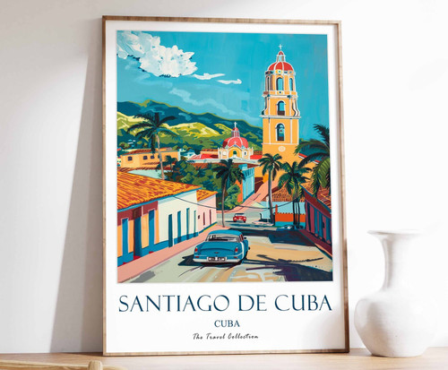 12_Santiago De Cuba Poster, Santiago De Cuba Travel Print, Cuba Travel Art, Trop