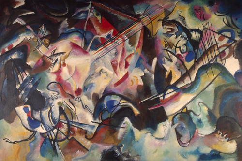 Wassily Kandinsky - Composition VI Poster Canvas Movie Film Print A0 A1 A2 A3 A4