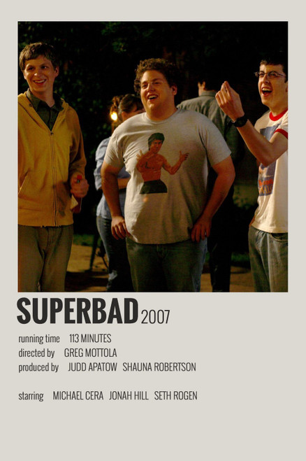 superbad 6 Poster Canvas Movie Film Print A0 A1 A2 A3 A4 A5 A6 Art Wall Decorati
