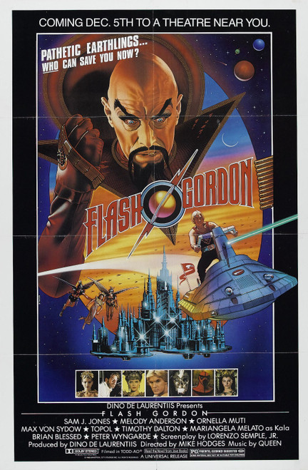 Flash Gordon (1980)_7 Movie Film Poster Canvas iconic design