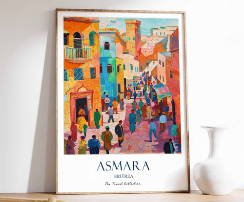 7_Asmara Print, Asmara Travel Poster, Eritrea Travel Print, Islamic Decor, Gift