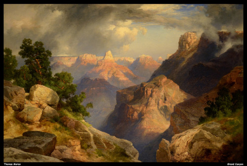thomas-moran---grand-canyon-2-jpb_15550431269_o(1) Poster Canvas Movie Film Prin