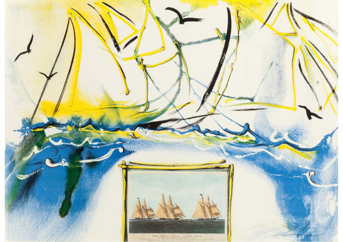 SALVADOR DALÍ (Spanish, 1904-1989). American Yachting Scene, Currier and Ives Se