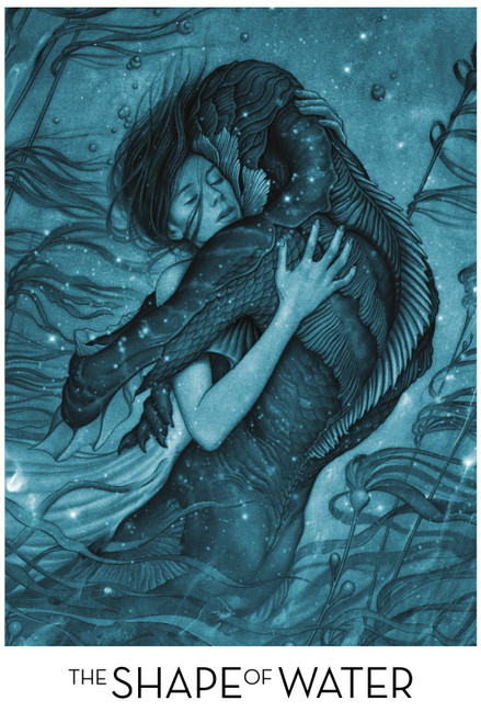 TheShapeofWater5 Poster Canvas Movie Film Print A0 A1 A2 A3 A4 A5 A6 Art Wall De