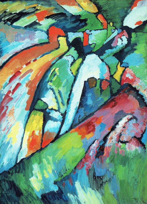 Wassily Kandinsky - Improvisation VII 1909 Poster Canvas Movie Film Print A0 A1