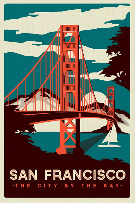San Francisco Poster Canvas Movie Film Print A0 A1 A2 A3 A4 A5 A6 Art Wall Decor