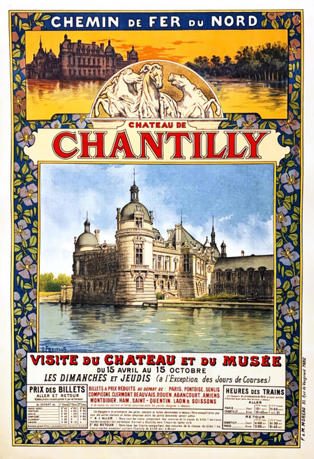 51710360981_FRAIPONT, Gustave. Château de Chantilly, Chemin de Fer du Nord, c. 1