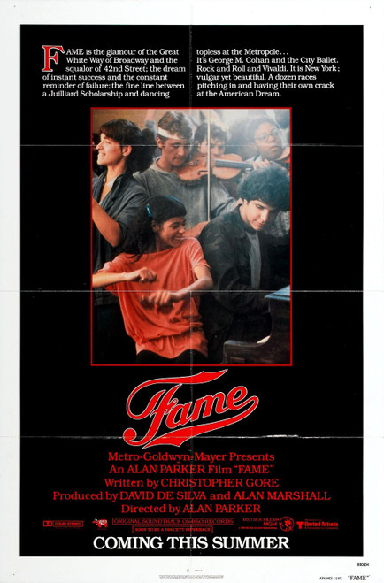 Fame (1980)_1 Movie Film Poster Canvas iconic design
