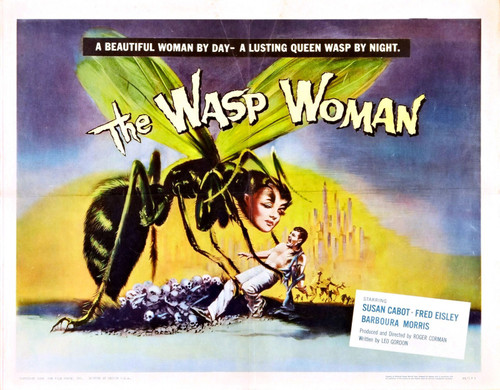 Wasp Woman 02 Poster Canvas Movie Film Print A0 A1 A2 A3 A4 A5 A6 Art Wall Decor