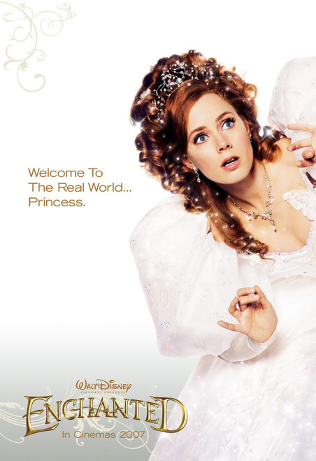 Enchanted (2007)_4 Movie Film Poster Canvas iconic design