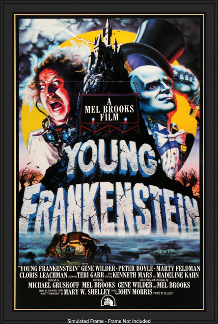 YOUNG FRANKENSTEIN (1974) 1 Poster Canvas Movie Film Print A0 A1 A2 A3 A4 A5 A6