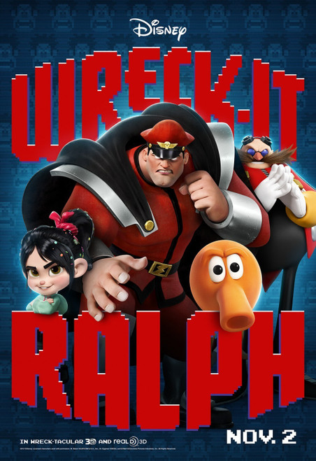 Wreck-It Ralph (2012)_8 Poster Canvas Movie Film Print A0 A1 A2 A3 A4 A5 A6 Art