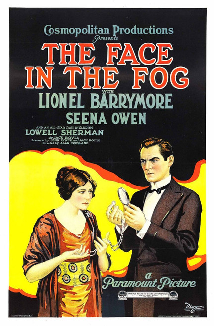 The Face in the Fog (1922)_0 Poster Canvas Movie Film Print A0 A1 A2 A3 A4 A5 A6