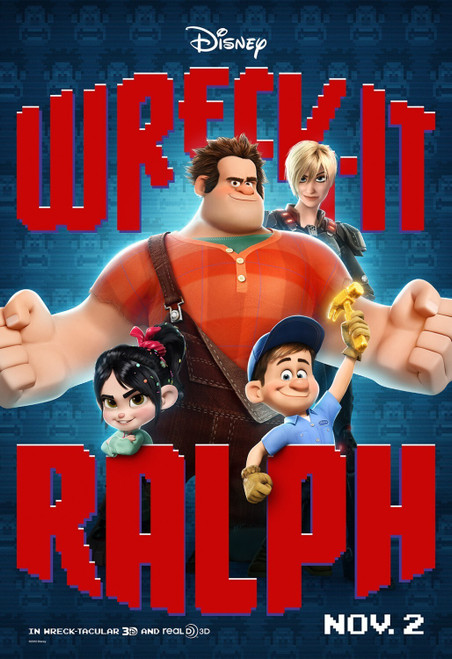 Wreck-It Ralph (2012)_7 Poster Canvas Movie Film Print A0 A1 A2 A3 A4 A5 A6 Art