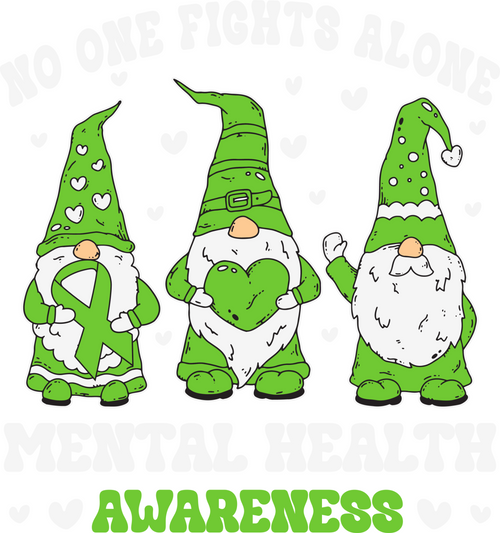 A220321-18-Gnome-One-Fights-Alone-Mental-Health Poster Canvas Movie Film Print A