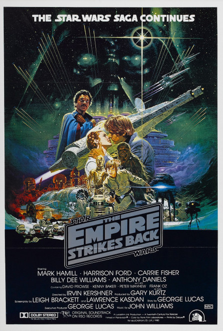 The Empire Strikes Back (1980)_4 Poster Canvas Movie Film Print A0 A1 A2 A3 A4 A