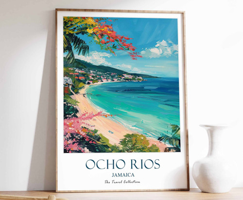 6_Ocho Rios Print, Ocho Rios Travel Poster, Jamaica Travel Poster, Caribbean Pri