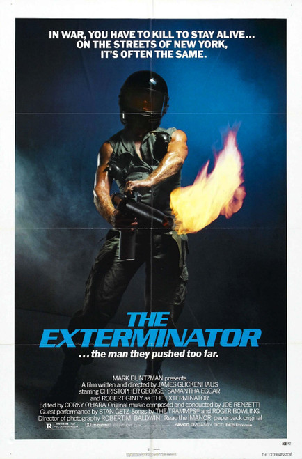 Exterminator 1 01 Poster Canvas Movie Film Print A0 A1 A2 A3 A4 A5 A6 Art Wall D