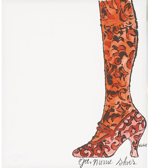 Andy Warhol - Gee Merrie Shoes 1956 Poster Canvas Print Art Painting Decor Repri