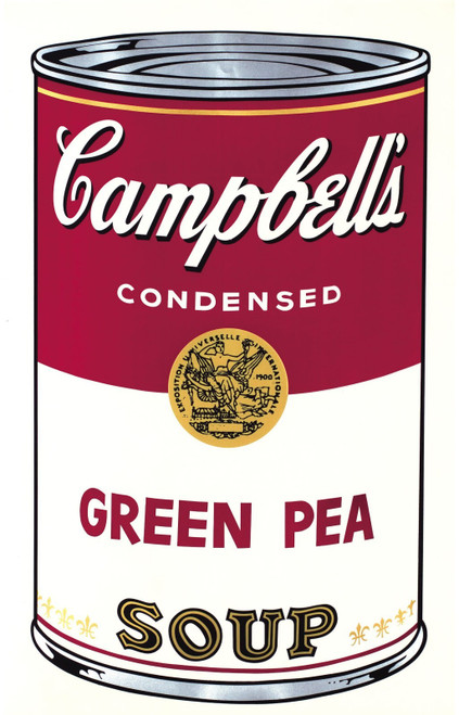 Andy Warhol - Campbell's Soup Green Pea 1968 Poster Canvas Print Art Painting De