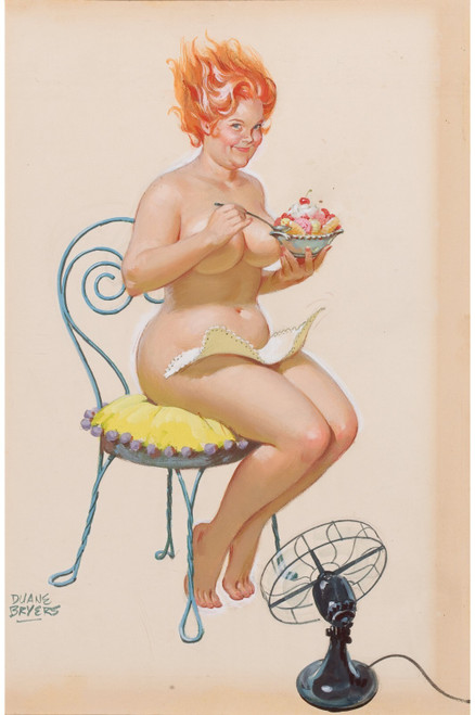 PinUp Girl - DUANE BRYERS Hilda Poster Canvas Movie Film Print A0 A1 A2 A3 A4 A5