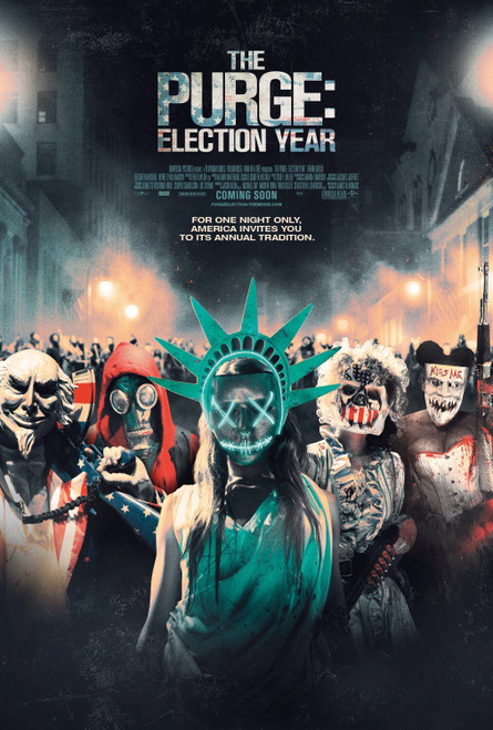 The Purge_ Election Year (2016)_3 Poster Canvas Movie Film Print A0 A1 A2 A3 A4