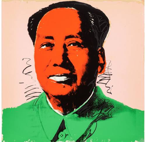 Andy Warhol - Mao With Orange Face 1972 (2) Poster Canvas Movie Film Print A0 A1