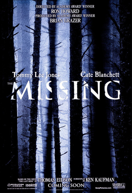 The Missing (2003)_1 Poster Canvas Movie Film Print A0 A1 A2 A3 A4 A5 A6 Art Wal