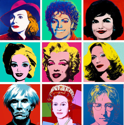 Andy Warhol - Art 7 Poster Canvas Print Art Painting Decor Reprint wall A0 A1 A2