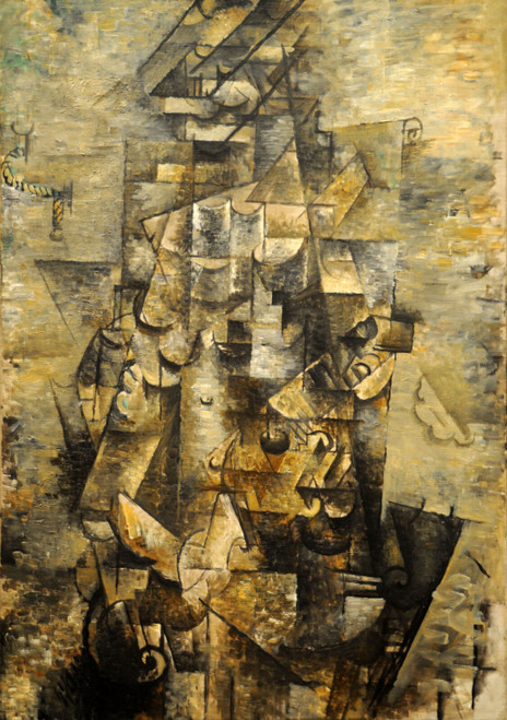 Braque Georges - Man with a Guitar Poster Canvas Movie Film Print A0 A1 A2 A3 A4