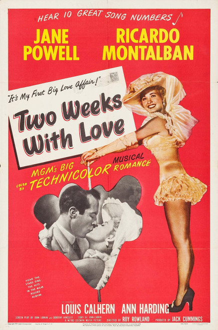 Two Weeks with Love (1950)_0 Poster Canvas Movie Film Print A0 A1 A2 A3 A4 A5 A6