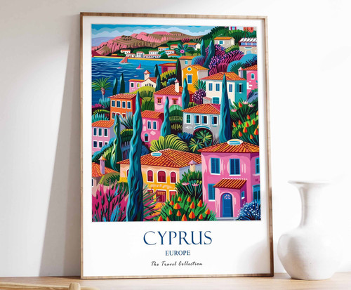7_Cyprus Print, Cyprus Travel Poster, Europe Travel Print, Europe Decor, Europe